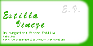 estilla vincze business card
